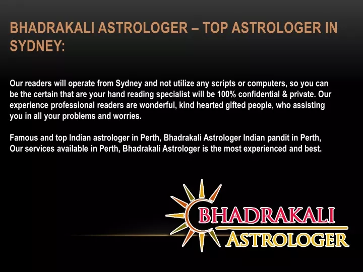 bhadrakali astrologer top astrologer in sydney