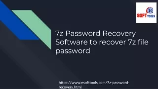 7z Password Recovery Software