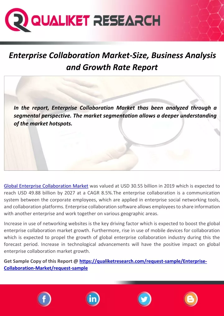 enterprise collaboration market size business