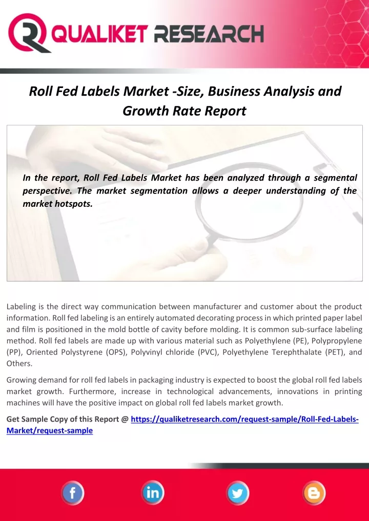 roll fed labels market size business analysis