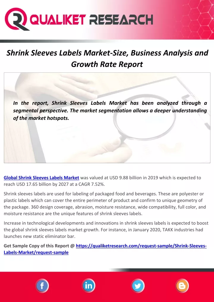 shrink sleeves labels market size business