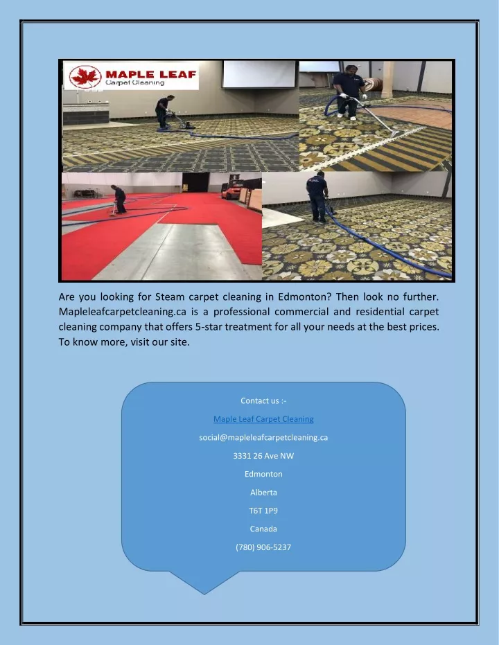 are you looking for steam carpet cleaning