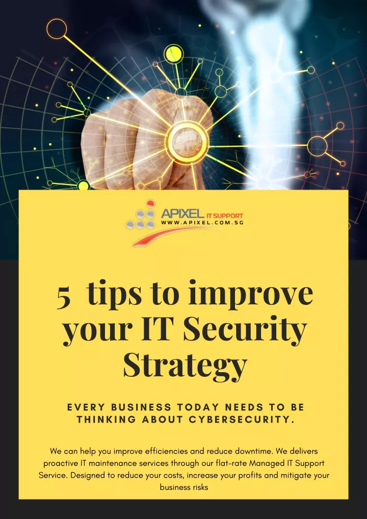 5 tips to improve your it security strategy