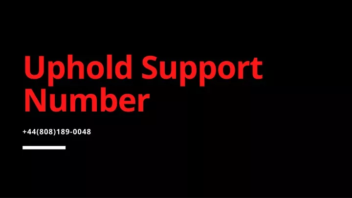 uphold support number