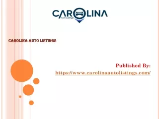 Carolina Auto Listings