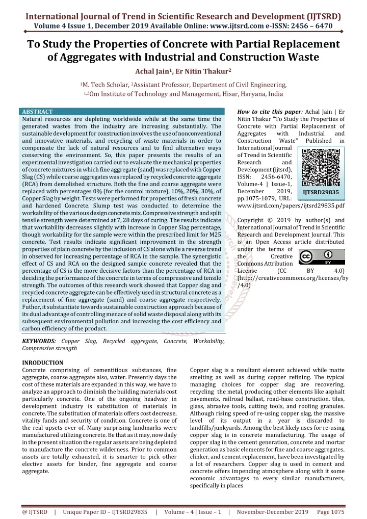 international journal of trend in scientific