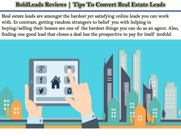 boldleads reviews tips to convert real estate