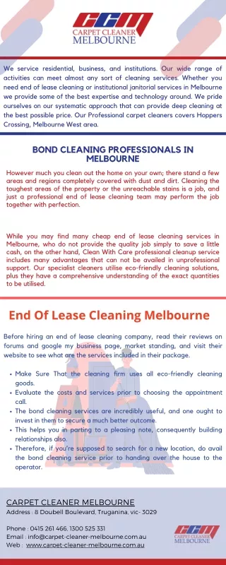 Move Out Hassle Free with Bond Cleaning in Melbourne