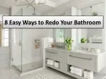 Inexpensive 8 ways to redesign your bathroom - slide 1