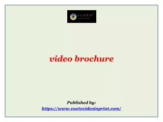 video brochure