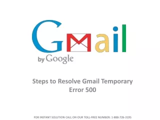 steps to resolve gmail temporary error 500