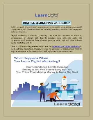 digital marketing workshop