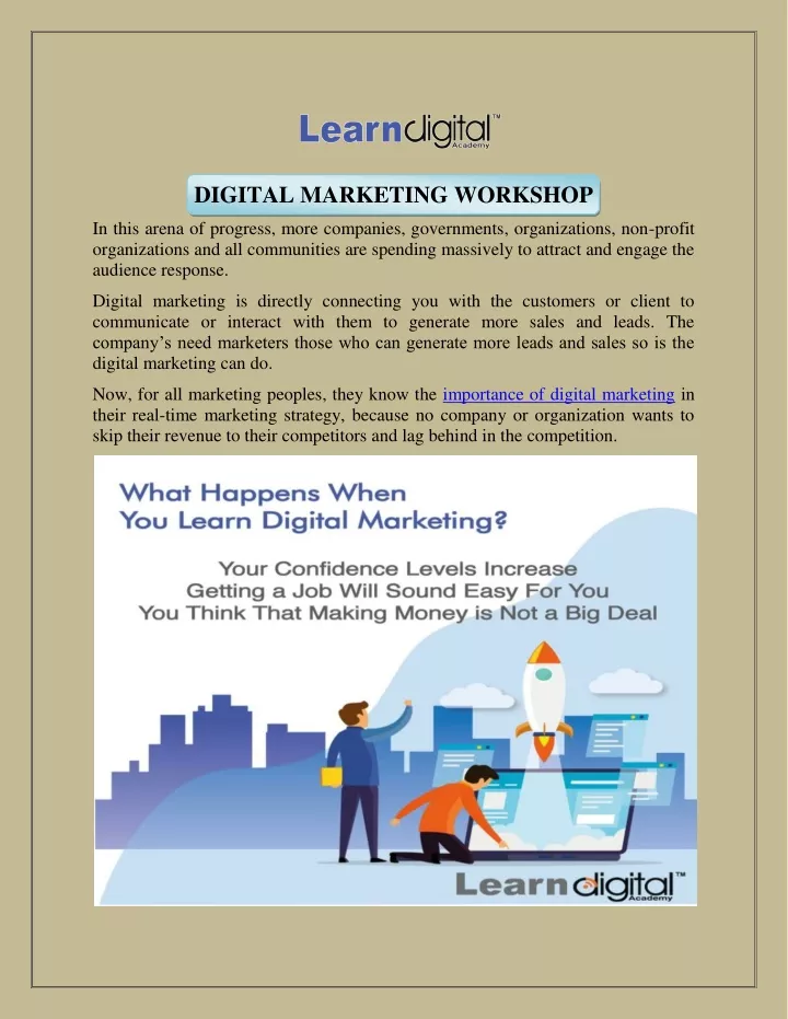 digital marketing workshop