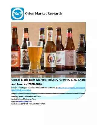 Global Black Beer Market Size, Industry Trends, Share and Forecast 2020-2026
