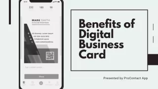 benefits of digital business card