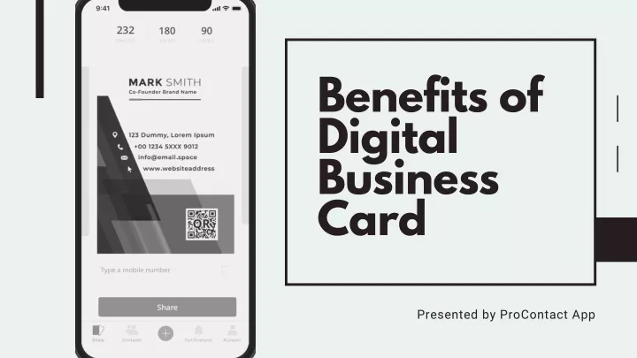 benefits of digital business card