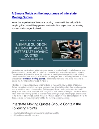 a simple guide on the importance of interstate