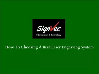 how to choosing a best laser engraving system