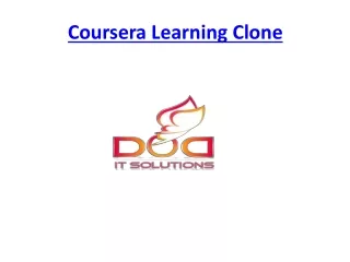 coursera learning clone