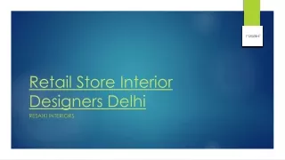 Retail Store Interior Designers Delhi