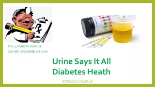 Diabetes-Urine Says It All