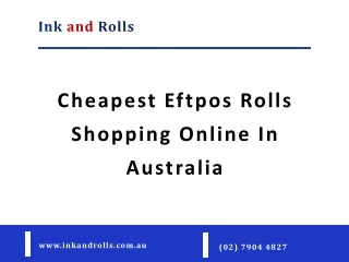 Cheapest Eftpos Rolls Shopping Online In Australia