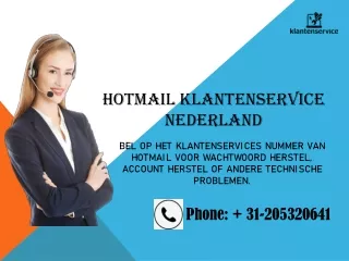 Hotmail Klantenservice Nederland