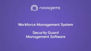 Security Guard Patrol Tracking System - Novagems