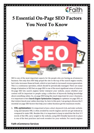 5 essential on page seo factors you need to know
