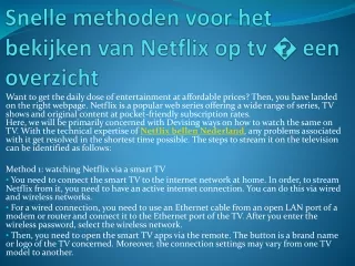 Netflix telefoon Nederland vraag ons om online hulp