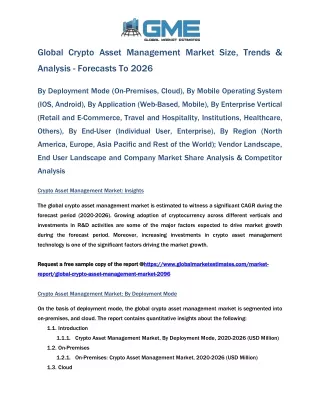 global crypto asset management market size trends