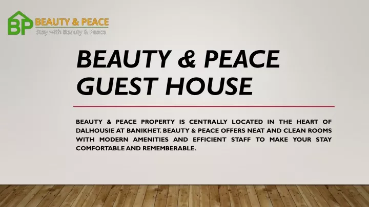 beauty peace guest house