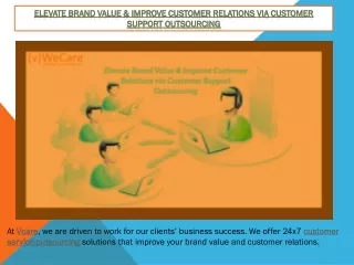 elevate brand value improve customer relations