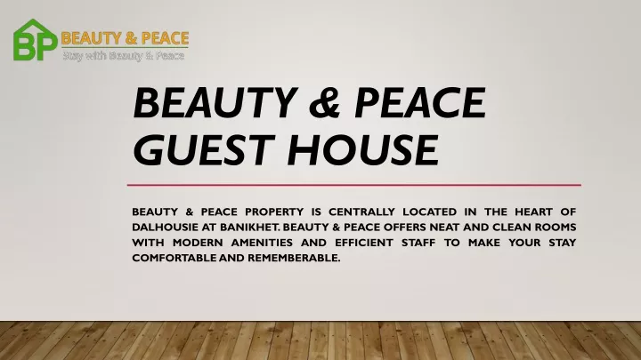 beauty peace guest house