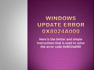 windows update error 0x8024a000