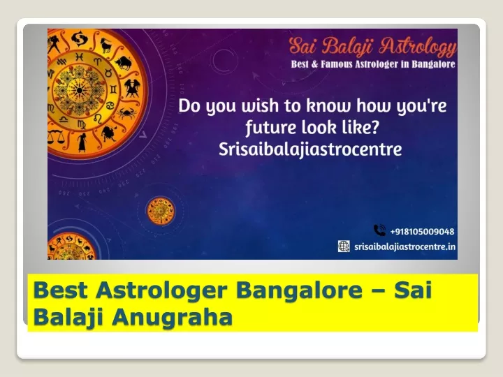 best astrologer bangalore sai balaji anugraha