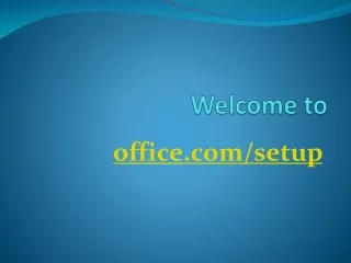 welcome to