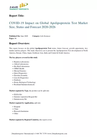 report title