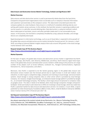 data erasure and destruction service market