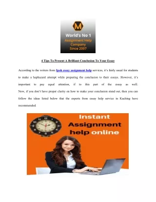4 tips to present a brilliant conclusion to your
