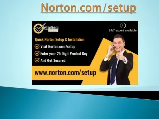 Download and Install Norton | norton.com/setup