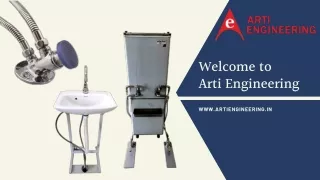 Touch Free Drinking Water Cooler | Wash Basin | Arti Engineering