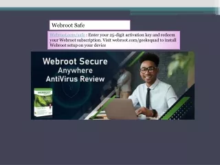 Webroot Install | Enter Webroot Key Code | webroot.com/safe