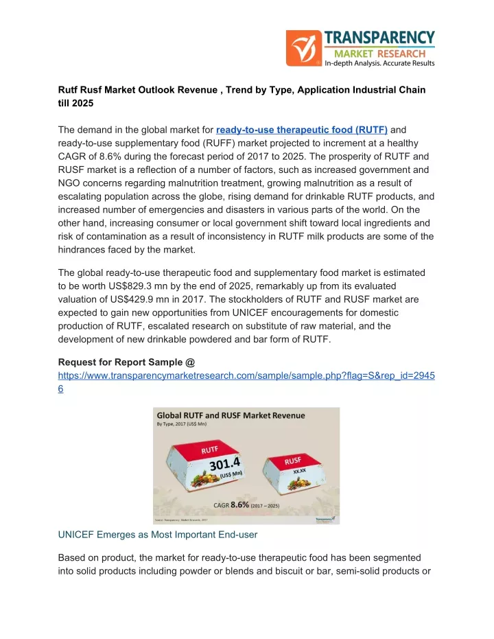 rutf rusf market outlook revenue trend by type