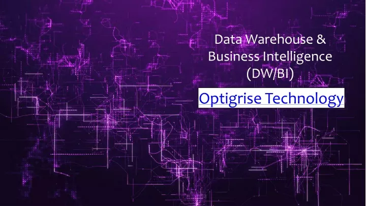 data warehouse business intelligence dw bi