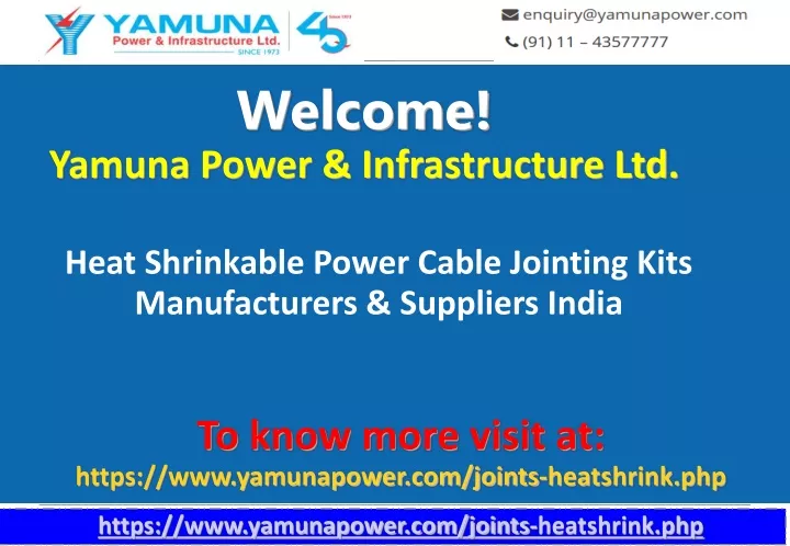 welcome yamuna power infrastructure ltd