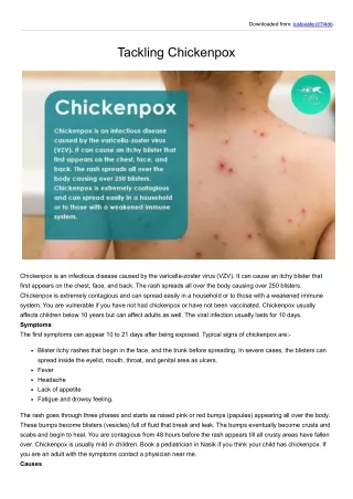 Tackling Chickenpox