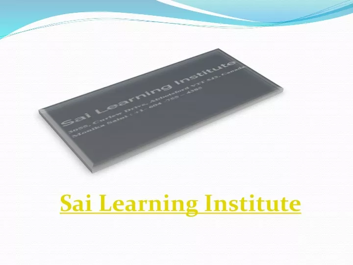 sai learning institute