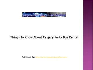 Calgary party bus prices