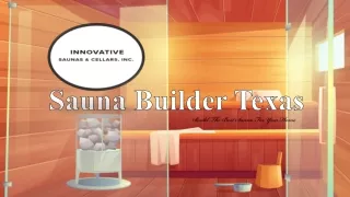 Sauna Builder Texas
